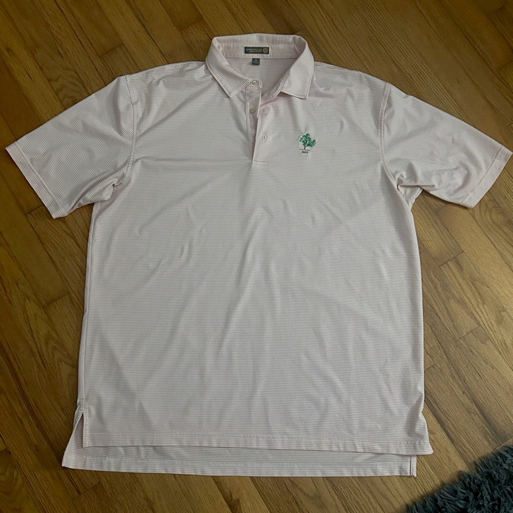 Peter Millar Summer Comfort XL pink striped polo
